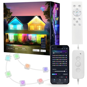 YHLED RGBIC 5IN1 LED Outdoor Permanent Christmas Lights Pro Home Point Light Strings 50ft 100ft 150ft IP68 Alexa Google