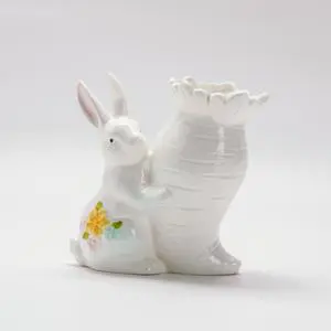Easter Bunny Carrot Canister Decor Rabbit Jar Decor Spring Collection for Holiday Decoration