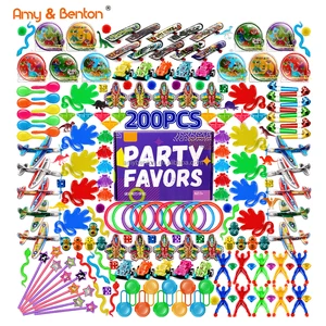 200pcs Party Favor Set Toy Amy&Benton Classroom Treasure Box Prizes Goody Bag Fillers Assortment Kids OEM Pinata Filler