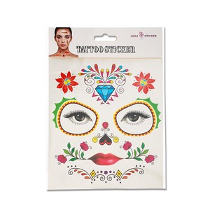 Wholesale Eco-friendly Artistic Patterned Paper Tattoo Stickers Embellishing Themed Event Outfits Cosplay Decor Temporary Face