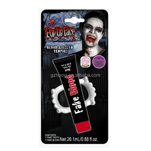 Party Face Painting Kit Funny Makeup Kit Halloween Easter Vampire Teeth and Blood Toys