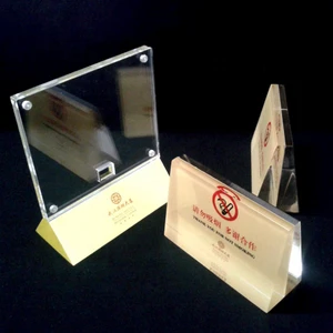 Factory Custom Acrylic Tabletop Card Restaurant Table Card for Acrylic