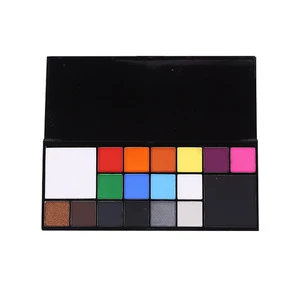 Professional 18-Color Water-Activated Face Painting Set for Halloween Makeup Cosplay Costume Party