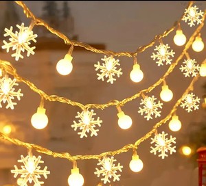 Outdoor LED Deer Christmas Tree Snowflake Star Series CRI 50 AC 220V Dimmable Multi-Color Temp Light Strings Garden Holiday