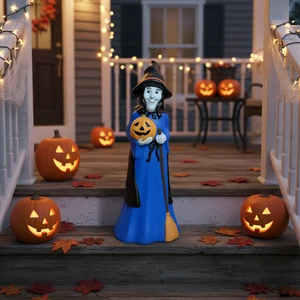 Wacky Witch Decorations with Light