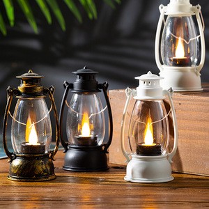 Wholesale Christmas Decorations Classic LED Lantern Lamp Christmas Handle Lights for Christmas Decor
