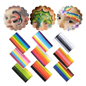 CE Certified Professional Multi-Color Split Cake Face Painting Water-Based Non-Toxic Body Paint for Kids & Parties Halloween