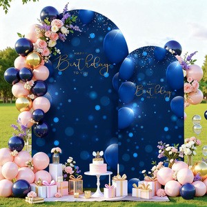Factory Custom Printed Eco-Friendly Modern Customized Wedding Arch Backdrop Solid Color Stretch Cloth For Father's Day Weddings