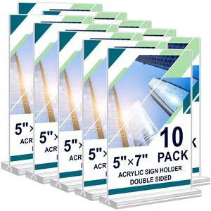 Custom Size Acrylic Table Card Signage Reusable Table Number Sign for Banquet and Event Planning