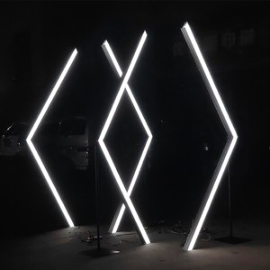 Wedding Center Layout Stage Decoration Ornaments Metal Arch Background Party Event Geometric Frame Wedding Arch