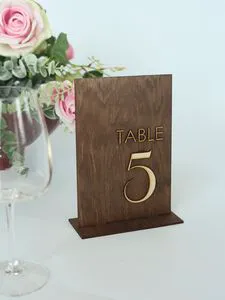 Factory Direct Custom Wooden Wedding Table Numbers 1to15 for Rustic Wedding and Party