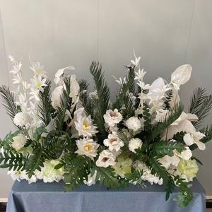 Cross-border Forest-style Artificial Silk Flowers Wedding Aisle Stage Flower Garlands Decorations