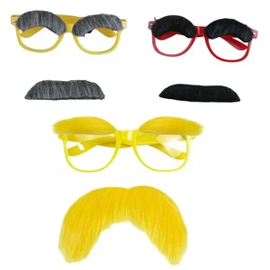 Wholesale Party Props Set Disguise Glasses with Mustache and Eyebrows Novelty Photo Booth Accessories for Costume Ball Birthday