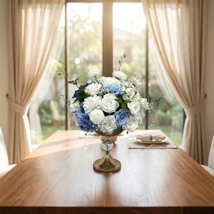 Hot Sale Romantic Full White Rose Floral Table Centerpieces Wedding Event Decoration Flower Ball
