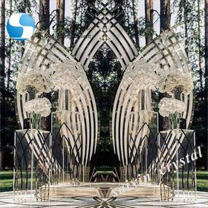 New Large Big Floweracrylic Wedding Backdrop Stage