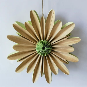 YIYU BSCI Handmade Wall Folding Decorations Wedding Birthday Party Hanging Paper Flowers