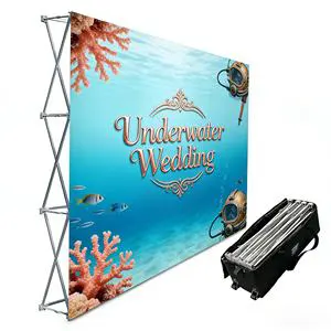 Custom Graphics Display Banner Stand Trade Show Backdrop Backdrop Wall Booth Promotion Portable Banner Frame