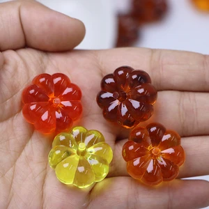 120PCS Wholesale Halloween Supplies Halloween Pumpkin Gems Beads Plastic Craft for Halloween Decoration Accessories Vase Filler
