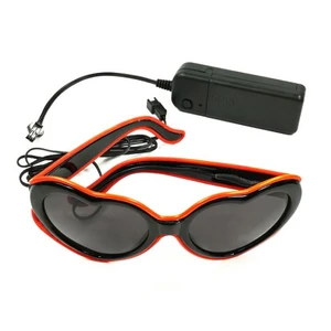 10 Color Available Shape of Heart LED Neon Eyeglasses Novelty Lighting Happy EL Wire Love Sunglasses for Party Holiday Lighting