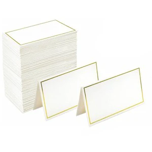 Wholesale Table Cards with Gold Foil Bordes Escort Cards Wedding Seating Cards for Dinner Parties
