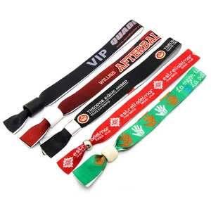 Fashionable Custom Event Festival Wristbands Music Fabric Wristband Woven Bracelet Personalized Wristbands with logo Custom