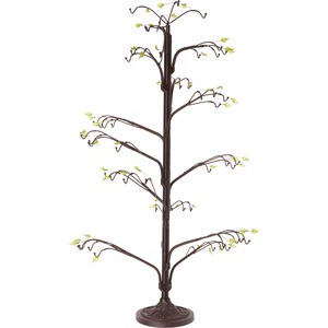 Metal Christmas Tree Stand with Bendable Branches and Green Leaves Indoor Decor No Lights Included Standing Base