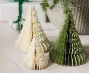 Eco-friendly Christmas tree ornaments with magnets Xmas foldable christmas tree decoration supplies
