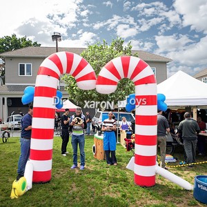 Candy Inflatable Bounce Decoration Christmas Bouncy House Inflatable Trampoline Carnival Games for Parties