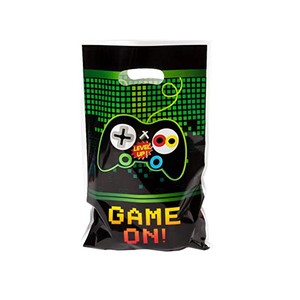 17x25cm Party Supplies Video Games Plastic Party Favor Bags Gaming Goody Candy Treat Bags for Kids