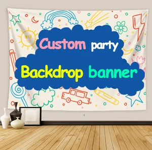 Custom Photo Background Banner for Party Wedding Graduation and Christmas Decorations Supplies
