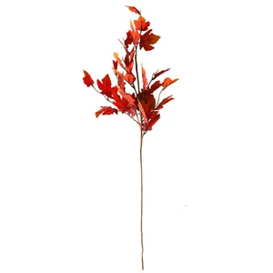 Wedding flower wall decoration holding the maple leaf