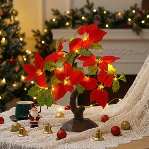 18LED Christmas Lights USB Battery Dual-Powered, 45cm Tall, Easy to Install, Indoor Decoration and Holiday Atmosphere Lights