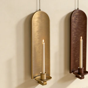 Wall-mounted Metal Candlestick Holder Waterproof Home Decoration For Weddings & Christmas Hotel & Homestay Use