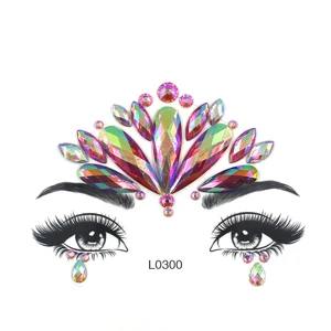 Pretty Shiny Temporary Face Gem for Rave Party Girls Fashionable Safety Style for Children