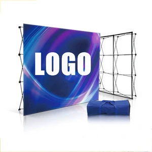 Wholesale Custom Logo Pop up Banner 2x3 3x3 3x4m for Wedding Trade Show Exhibition Display Backdrop Banner