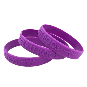 Embossed Logo Silicone Party Wedding Wristbands Pantone Color Child Teenage Adult Silicone Bracelets Sport Event Rubber Bands