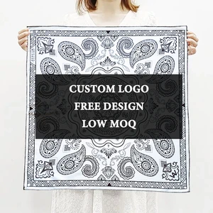Custom Print Welcome Square 100% Personalized Gifts Satin Hair Bandana