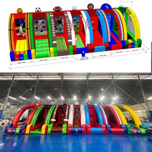 Toys Accessories Sports Arena Mini-game 7 in 1 Football Basketball Baseball Ball Inflatable Carnival Games for Party Rental