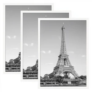 Large Gallery Wall Decor Plastic 16x20 Black Wood White Wooden Picture Photo Frames