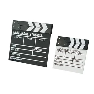 New Hot Sale Funny Wooden Shooting Props Clapperboard Plate for Online Photography Wall Sign Wood Crafts Engraving Ornaments