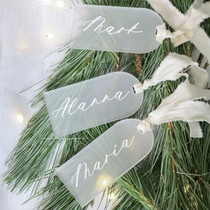 Arched Shaped Top Blank DIY Table Seat Sign Service Sign Name Place Cards Acrylic DIY Name Cards for Party