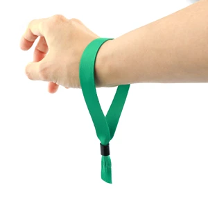 CUSTOM PARTY FESTIVAL WRISTBANDS COLORFUL PRINTING PLASTIC BUCKLE DESIGN CUSTOM POLYESTER EVENT WOVEN WRISTBAND BRACELET