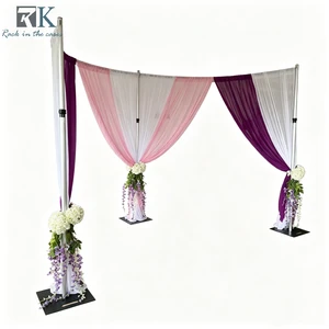 Stylish Adjustable Aluminum Pipe And Drape Backdrop Stand Wedding Ceremony Frame