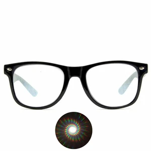 Factory Supply Party Interesting Customize logo Gift Funny Plastic Fireworks Glasses Diffraction Glasses for Celebration Event