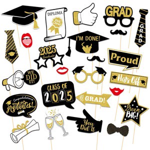 Birthday Party Decorations Graduation Season Party Supplies Funny Games Hats Lips Photo Props Paper Printed