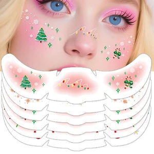 Christmas Party Face Attractive Makeup Glitter Freckles Tattoos Temporary Tattoo Paper Stickers Eco-friendly Water Resistant