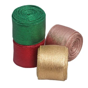 4 Colors Christmas DIY Wrapping Ribbons Lace Garment Cake Accessory Decoration Ribbon Woven Tape