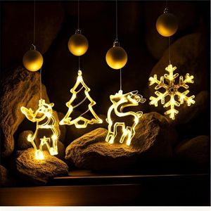 LED Christmas Lights Decorations for Festive Storefront