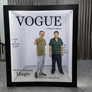 2025 Small Wedding Party Photo Booth Box Set with Free Props & Accessories for Camera & SLR Set-Up