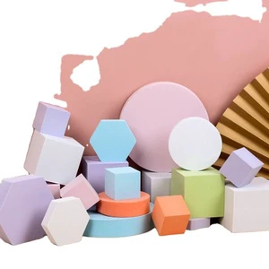 New Arrival Product Photography Props Geometric Cube Solid Color Props for Photoshoot